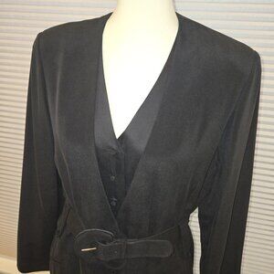 Dana Buchman Black Silk Dress NWT